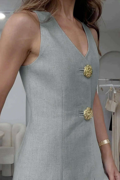 Jana | Elegantes Zweiteiler-Set mit Weste & Schlitzhose