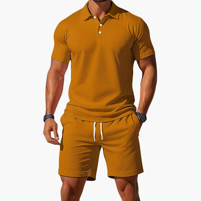 Leichtes Sommer Polo Set Herren - Kurzarmshirt & passende Shorts