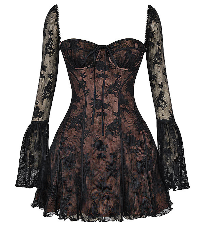 Stilvolles Sommerkleid für Damen mit Spitze und offenem Rücken – Julisa