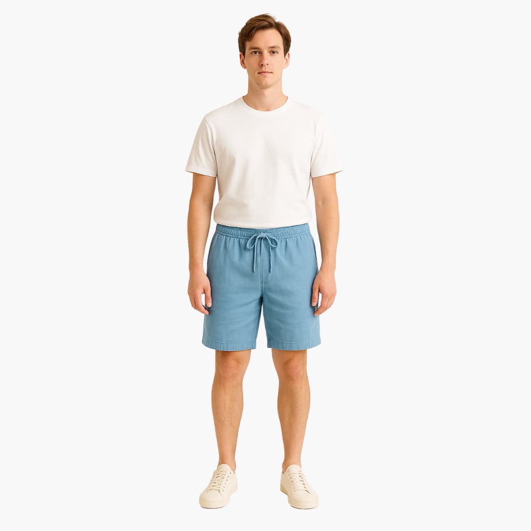 Herren Sommer Shorts mit Kordelzug und Seitentaschen