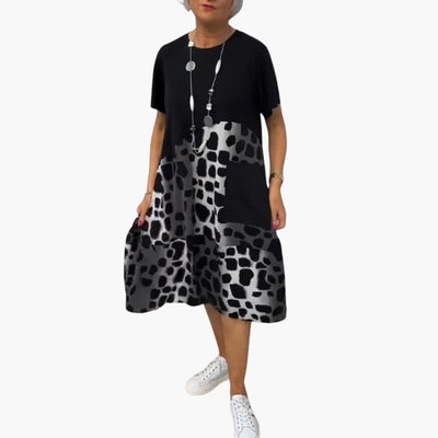 Sommerkleid Damen - Lockeres Freizeitkleid mit Musterprint