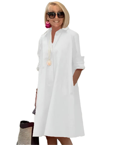 ÉlanChic elegante Hemdkleid für Frauen mit raffiniertem Stil
