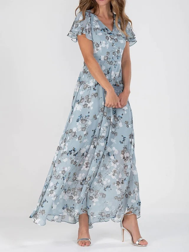 Joan – Modisches Damenkleid mit Taillierung und Print