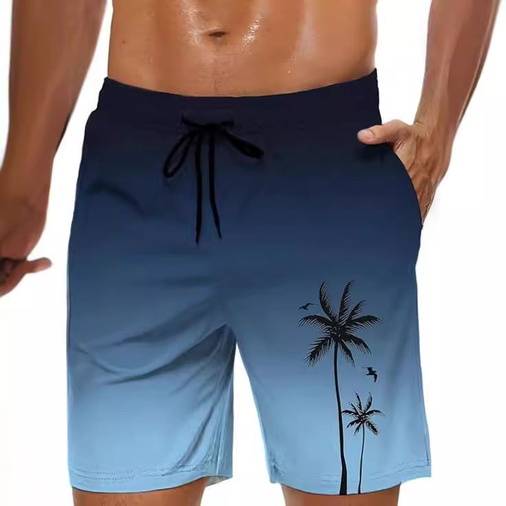 Philip – 3D Gedruckte Sommer-Shorts mit Hawaii-Muster
