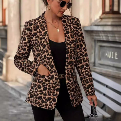 Joy – Leopard Print Damenjacke im Slim Fit