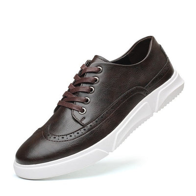 Elegante herren-sneaker aus leder für smart-casual-anlässe