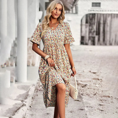 Lena – sommerkleid mit blumenprint