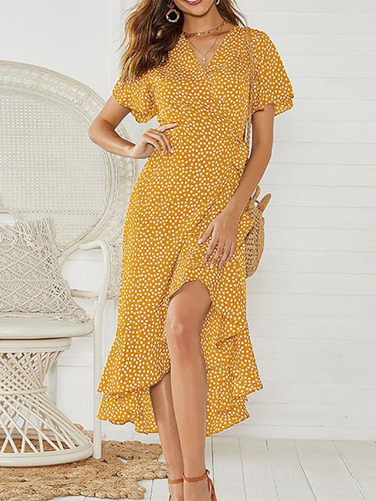 Assunta- Florales Boho Kleid Robe