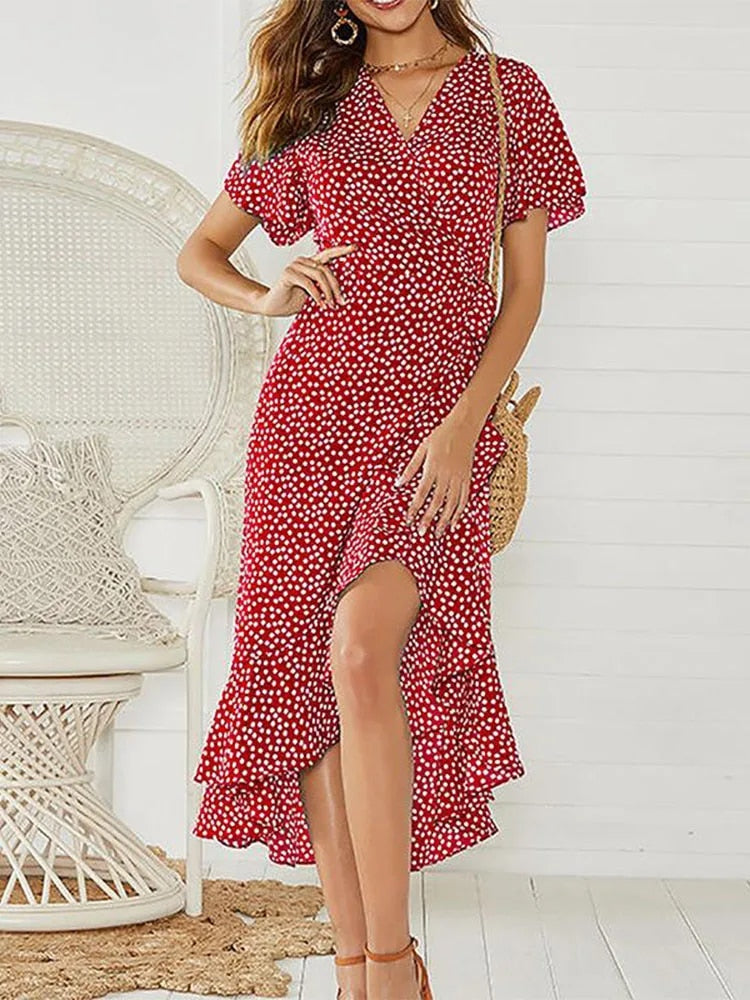 Assunta- Florales Boho Kleid Robe