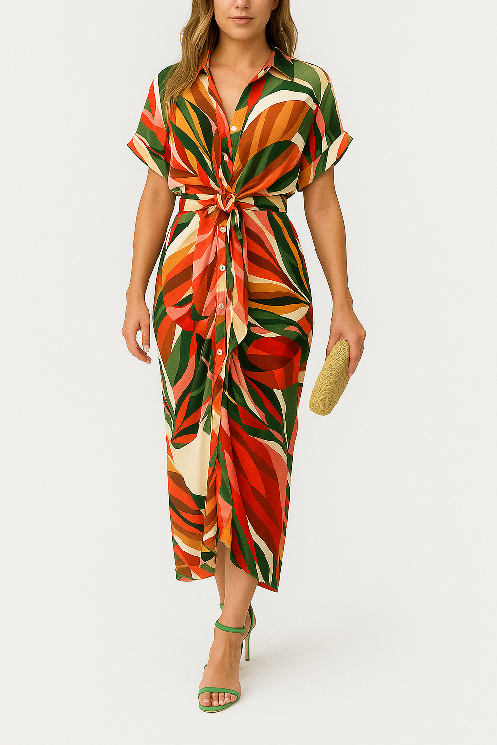 Avenelle – Modisches Sommerkleid mit A-Linien-Schnitt und Frischen Mustern