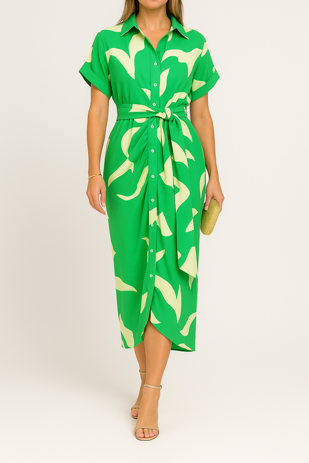 Avenelle – Modisches Sommerkleid mit A-Linien-Schnitt und Frischen Mustern