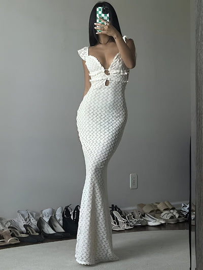Viktoria | Verführerisches Meerjungfrau Stil Abendkleid mit Cut-Outs