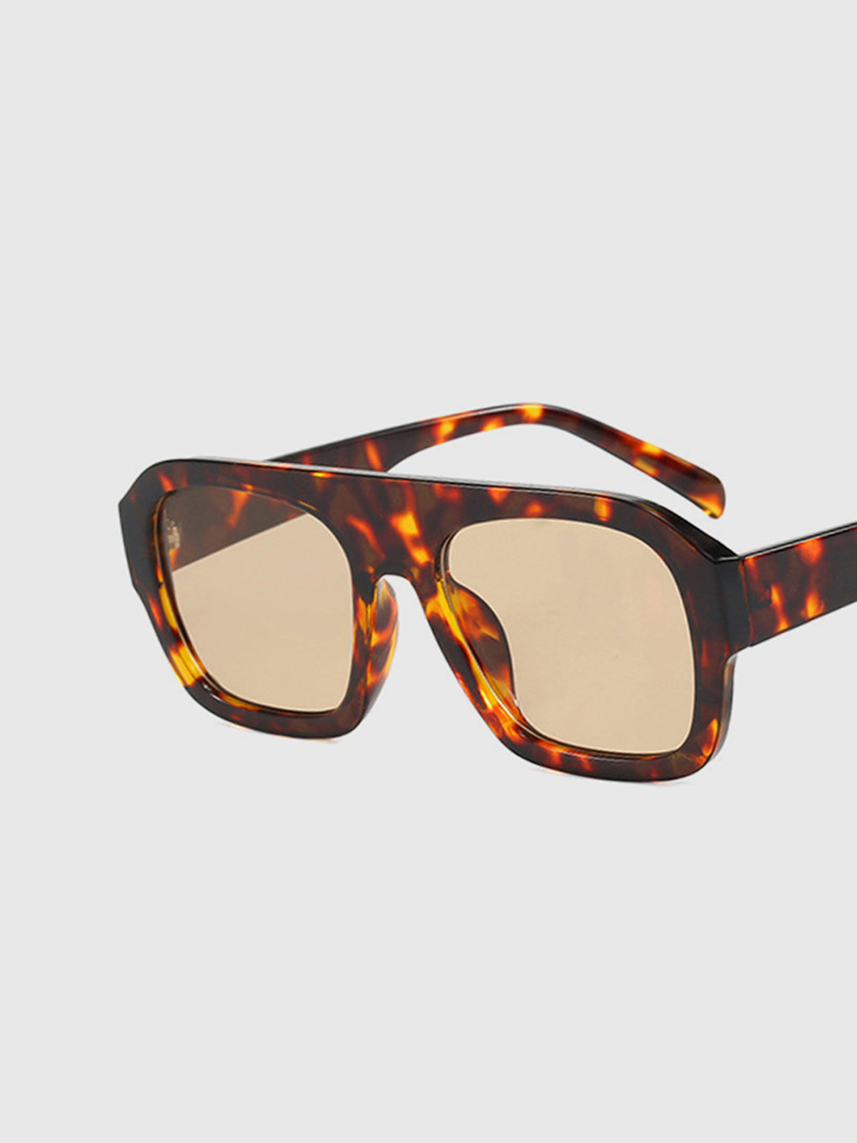 Leopard Print Sonnenbrille – Oversize UV400 Modische Shades