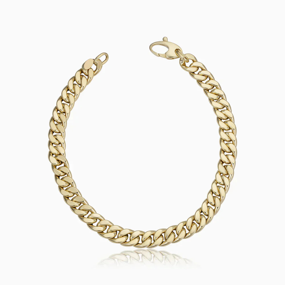 Estate Cuban Armband | Gold