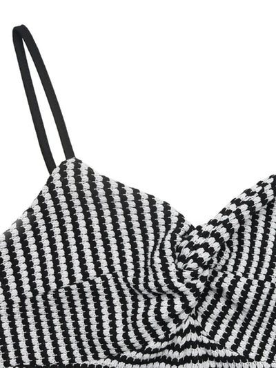 Barbara – Stripe Twist Romper Damen Gestreift Modisch