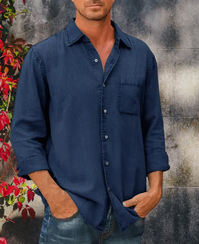 George - Langärmliges Jeanshemd für Herren