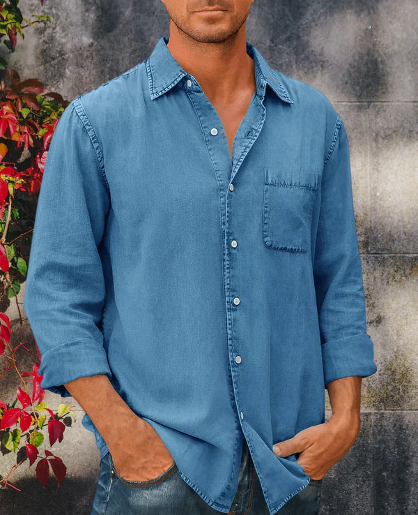 George - Langärmliges Jeanshemd für Herren