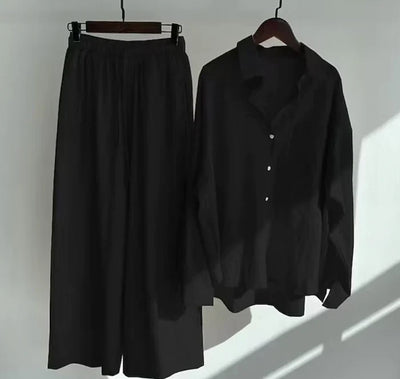 Luftiges zweiteiliges Sommer-Set aus Leinen – Geneve