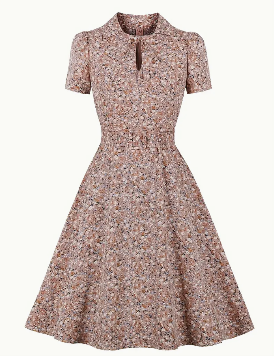 Retro chic  - schönes vintage polka kleid für den frühling/sommer