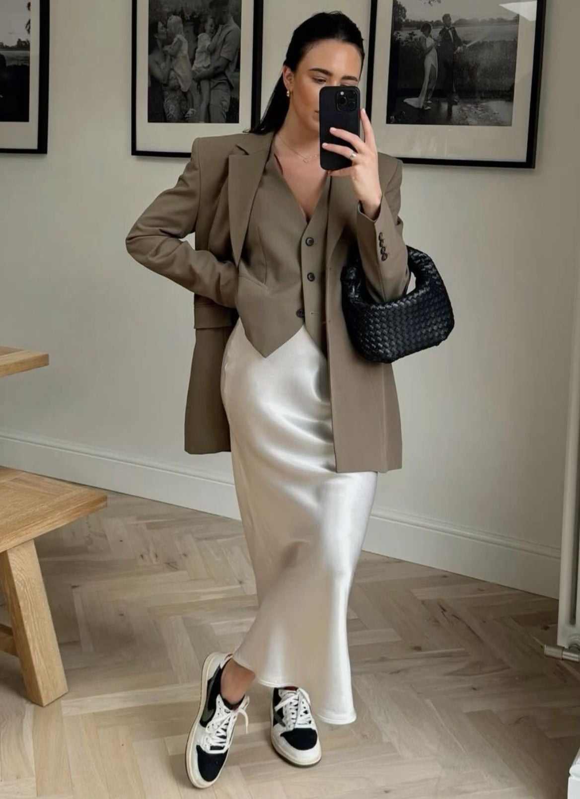 Birgit - Satin-Maxirock für Damen