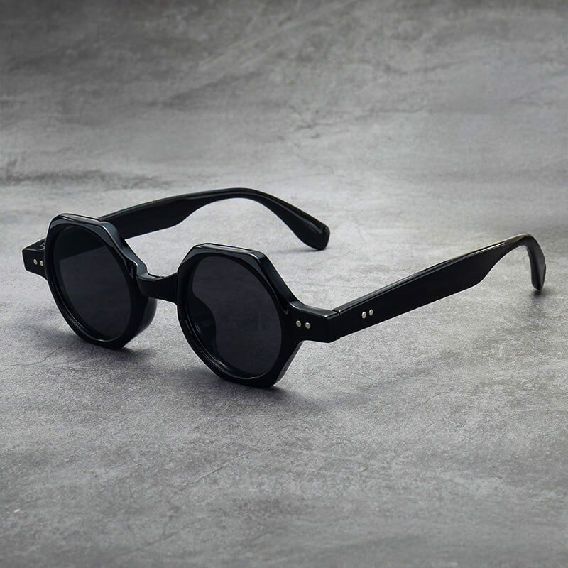 Achteckige Retro-Sylvesterbrille