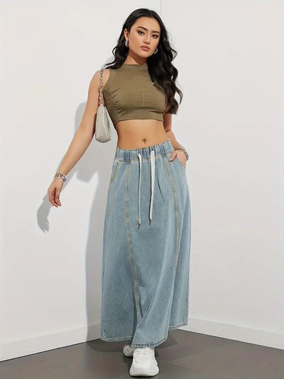 Bruna – Maxi-Jeansrock
