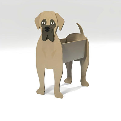 Bullmastiff Flower Pot