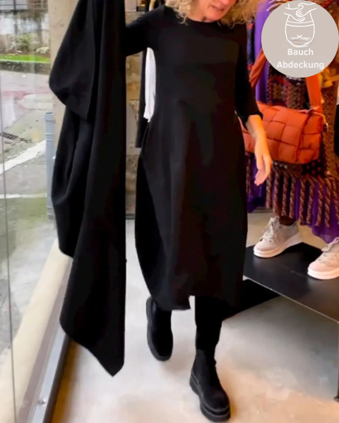 Clara - Frühlings-Midikleid mit Bauchkaschierung