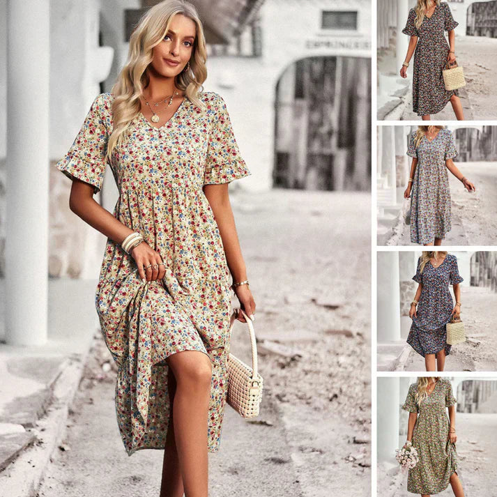 Lena – sommerkleid mit blumenprint