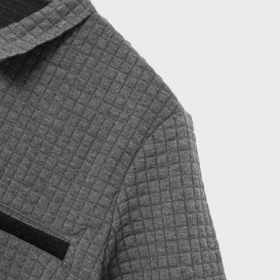 Liam | Waffelstrick-Poloshirt mit auffälliger Kontrastfarbe