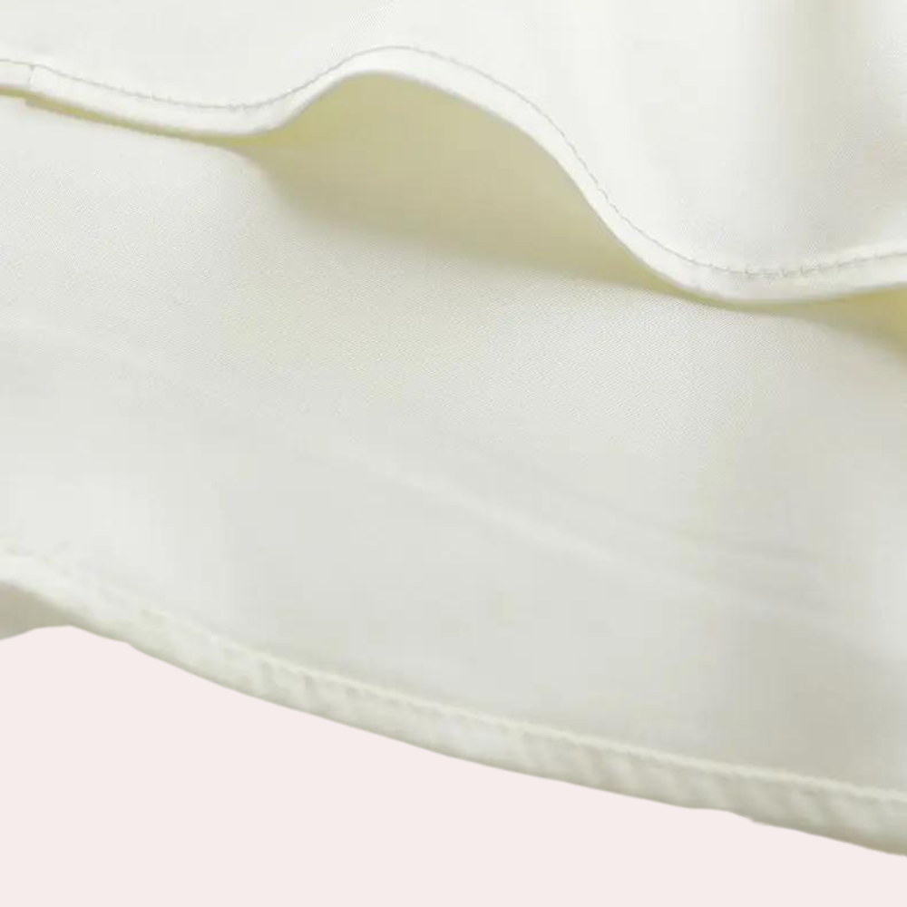 Blumenmuster Beige Damenbluse mit Lockere Passform – Elvira