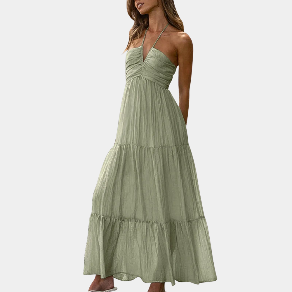 Lange Sommerkleid mit Neckholder – Soraya