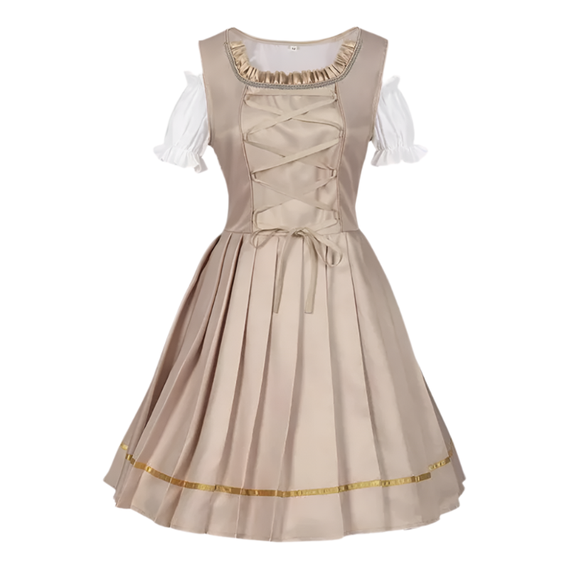 Beiges elegantes Oktoberfest Dirndl