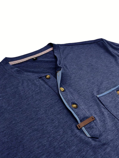 Lässiges T-Shirt mit Brusttasche