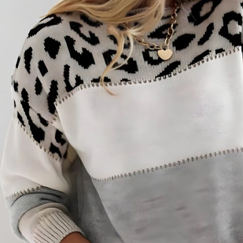 Laura™ | Lässiger Pullover im Leopardenmuster