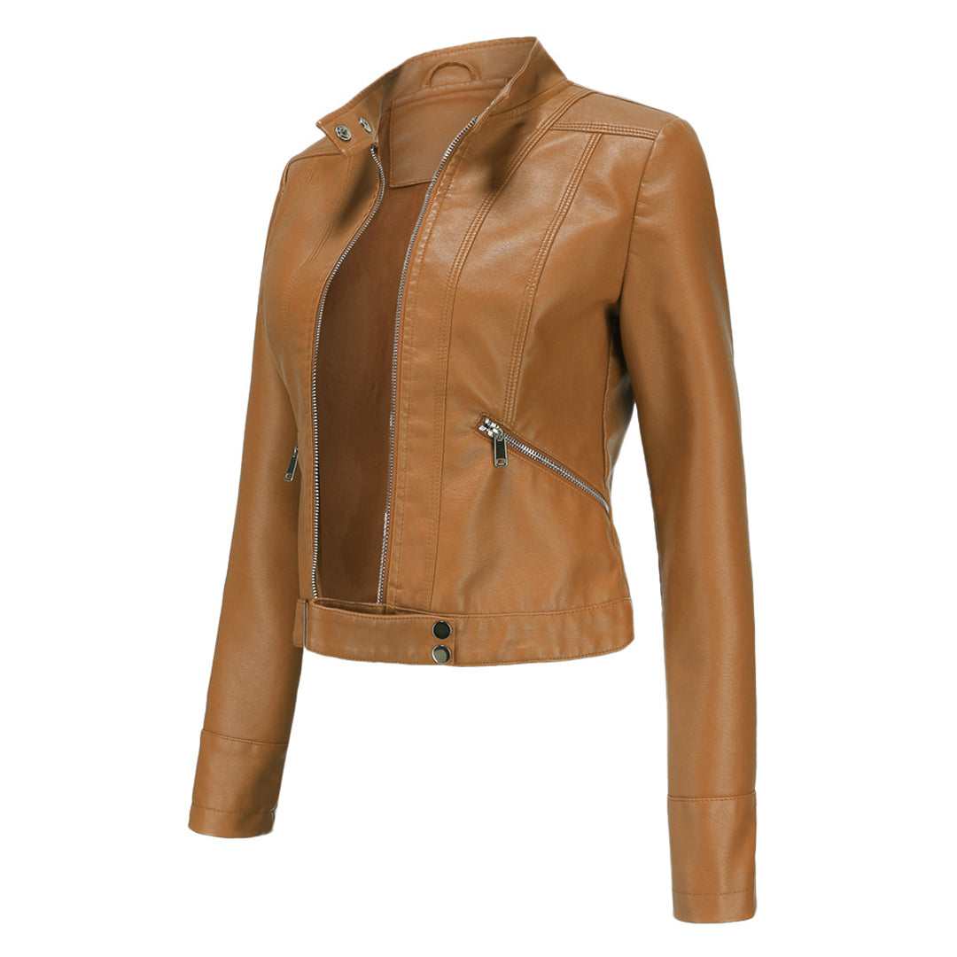 Stilvolle Damen Lederjacke in klassischem Design – Marlene