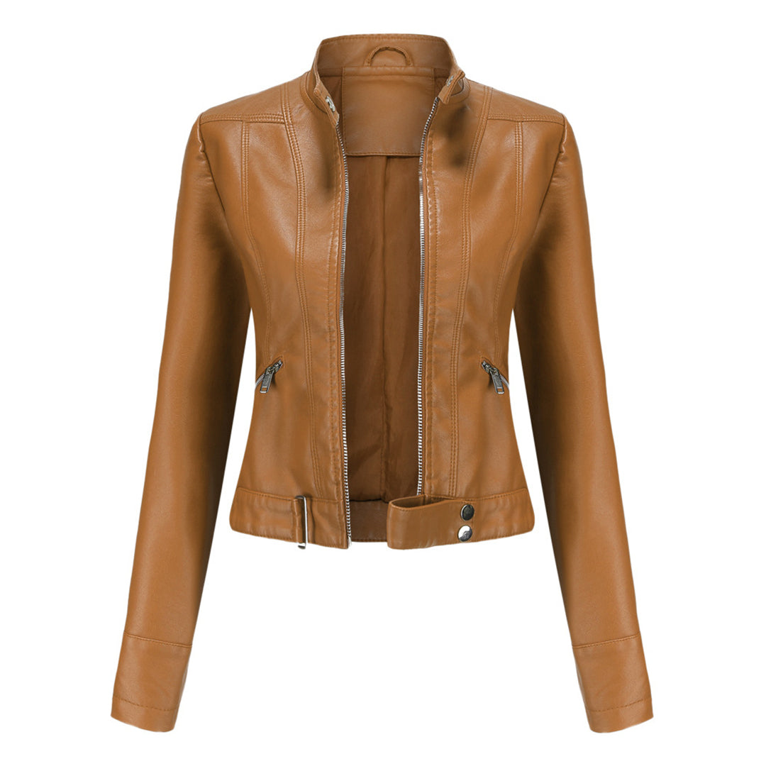 Stilvolle Damen Lederjacke in klassischem Design – Marlene