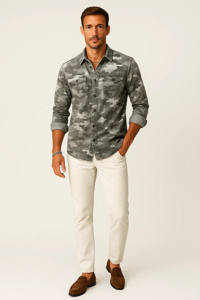 Sommer Camouflage Herrenjacke