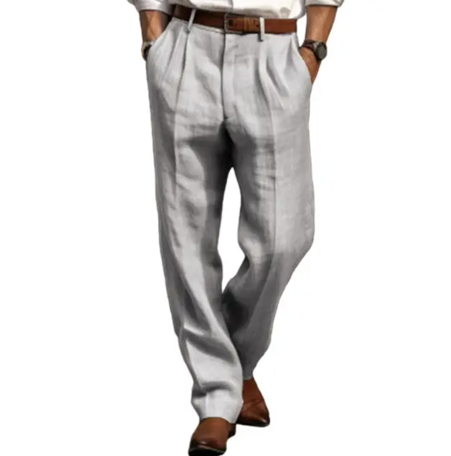 Luftige Leinenhose für Herren Mit Lockerer Passform und Sommerkomfort – Maro