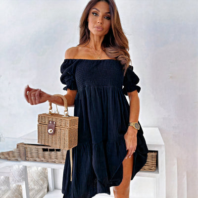 Schulterfreies Sommerkleid für Damen