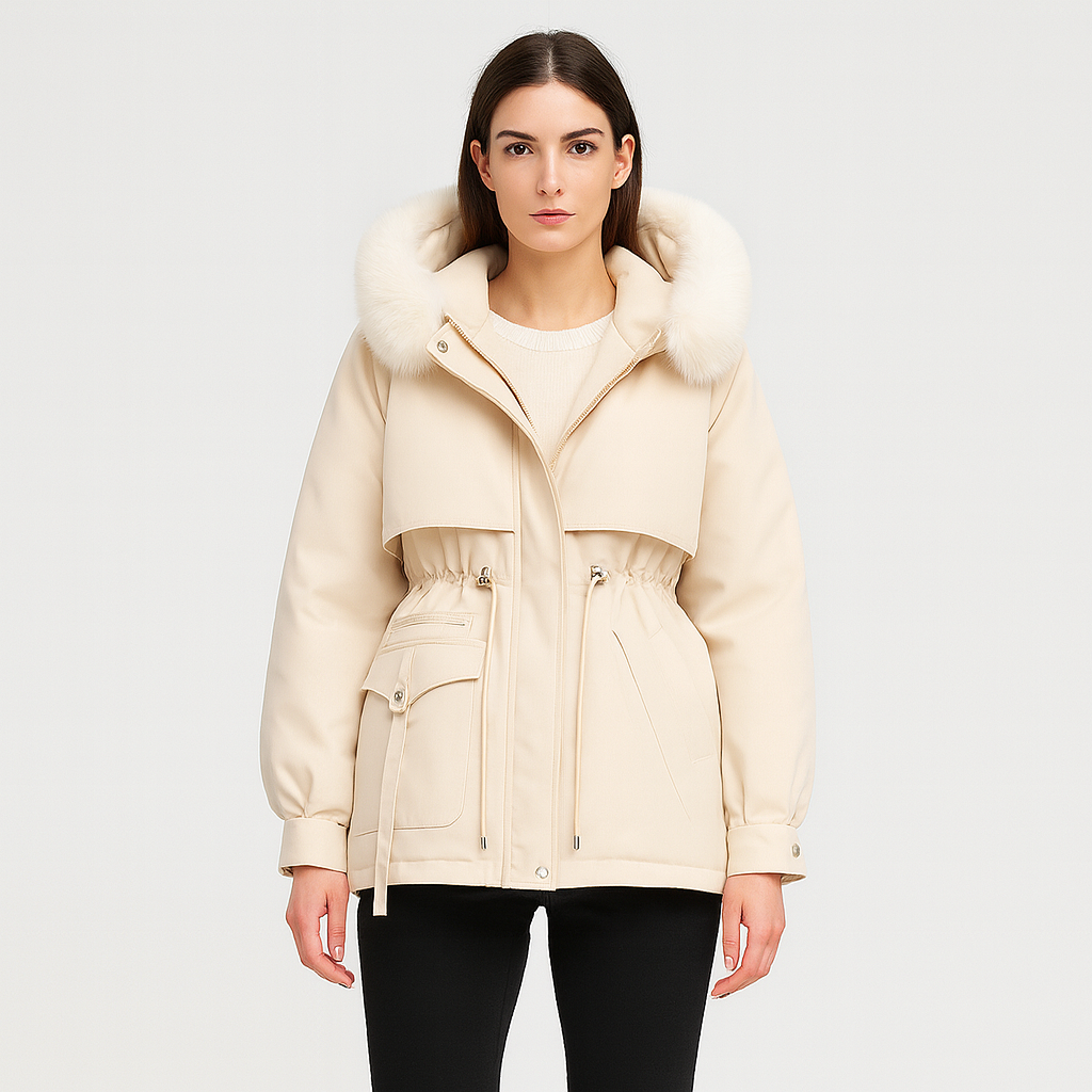 Éliane | Eleganter Winterparka aus Kunstfell