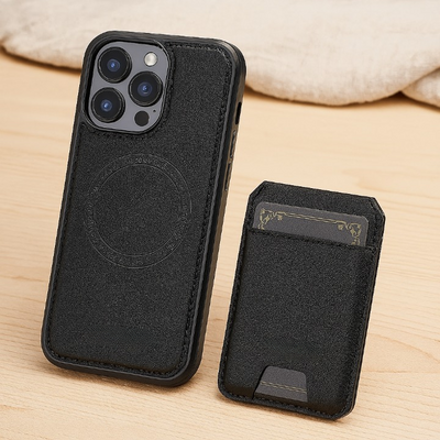 Magnetische iPhone-Brieftaschenhülle aus PU-Leder – Abnehmbares 2-in-1-Design mit Kartenfächern