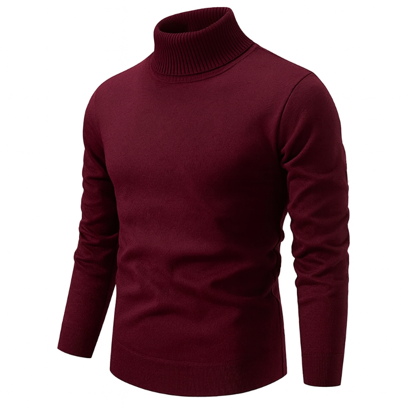 Herren-Rollkragenpullover – klassisches Design