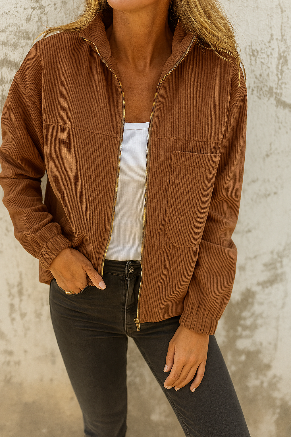 Lieve | Frühlingsjacke mit Reißverschluss