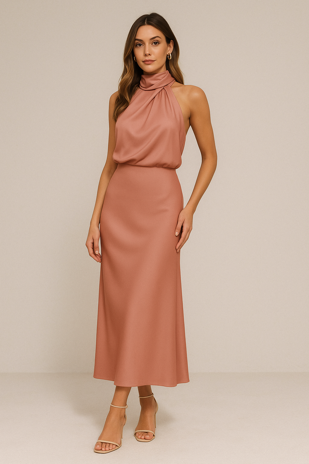 Elara™ | Glamouröse satinierte Kleid