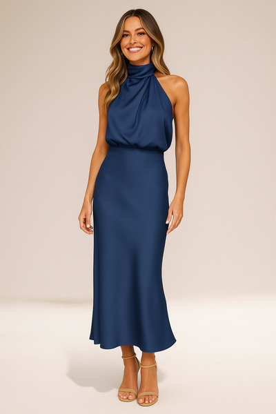 Elara™ | Glamouröse satinierte Kleid