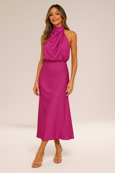 Elara™ | Glamouröse satinierte Kleid