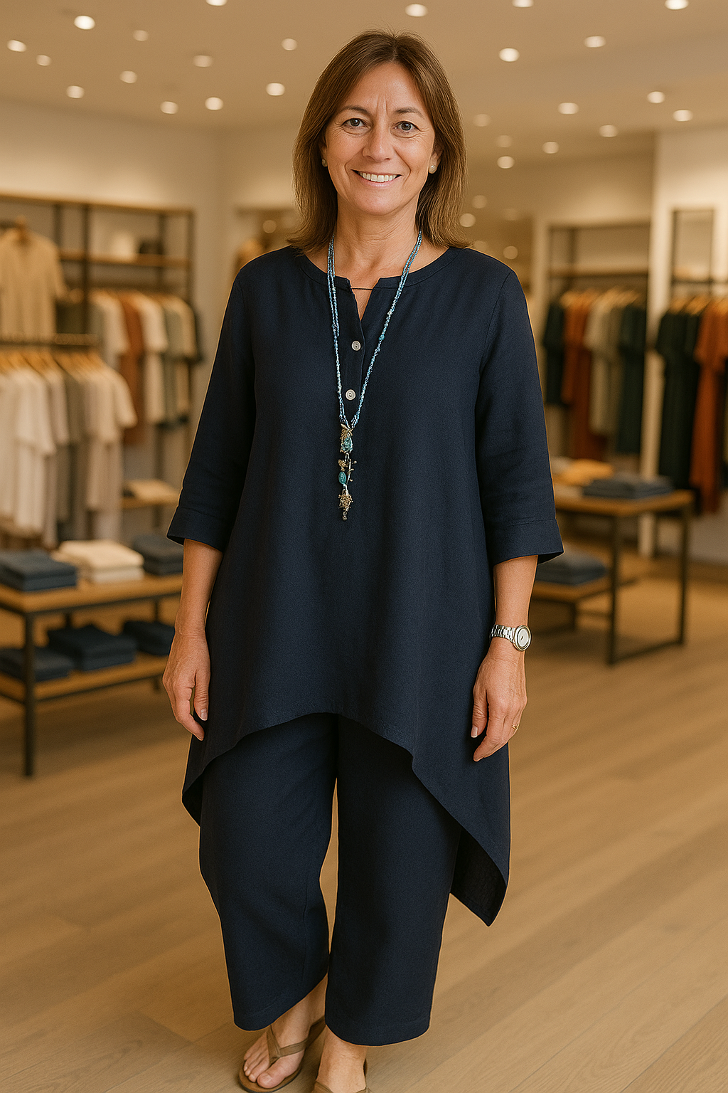 Luftiges Leinen-Outfit – Für Frauen, die sich frei und schön fühlen wollen