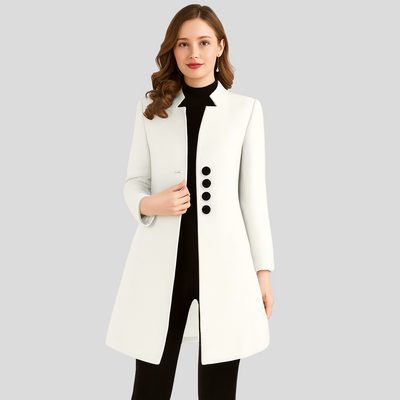 Isla | Eleganter Mantel mit Knopfleiste