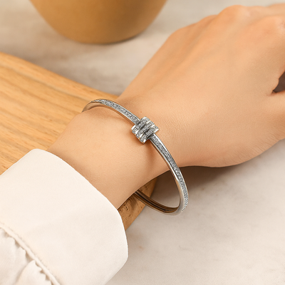 4-teiliges Premium-Armbandset aus Edelstahl – Klassischer Stil